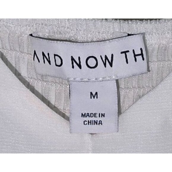 White Spring Maxi Dress Spaghetti Strap Medium By And Now This - Picture 4 of 6